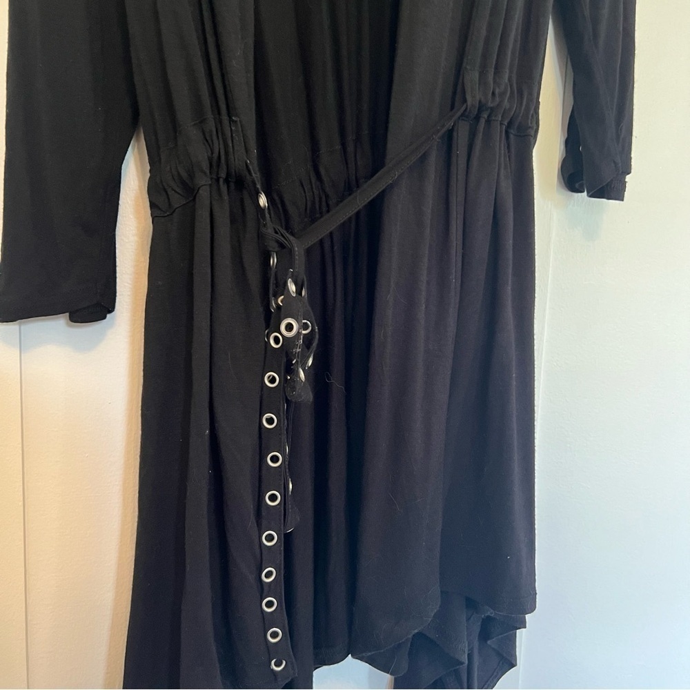 Melanie Lyne Women’s Black Tie Waist Cardigan - Size Large - Picture 6 of 10
